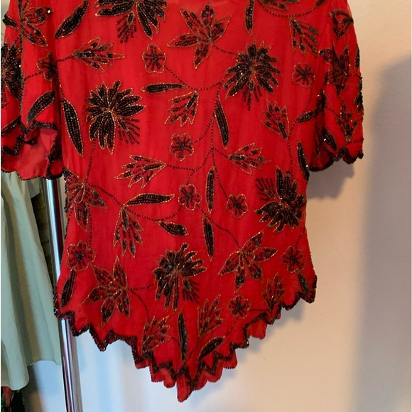 Vintage sequined top BNWT - Picture 2 of 3